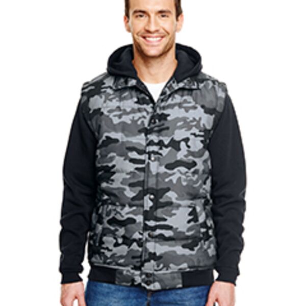 Adult Fleece Sleeeved Puffer Vest Thumbnail
